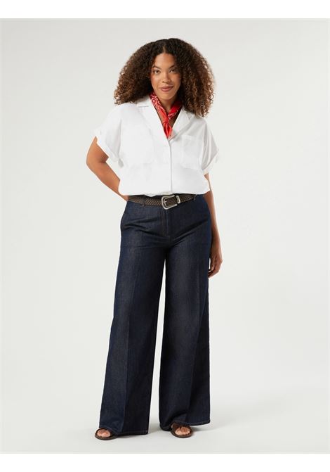 Camicia in cotone e nylon PERSONA by M.Rinaldi | PMRARGENTO004